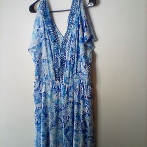 Cold shoulder sun dress